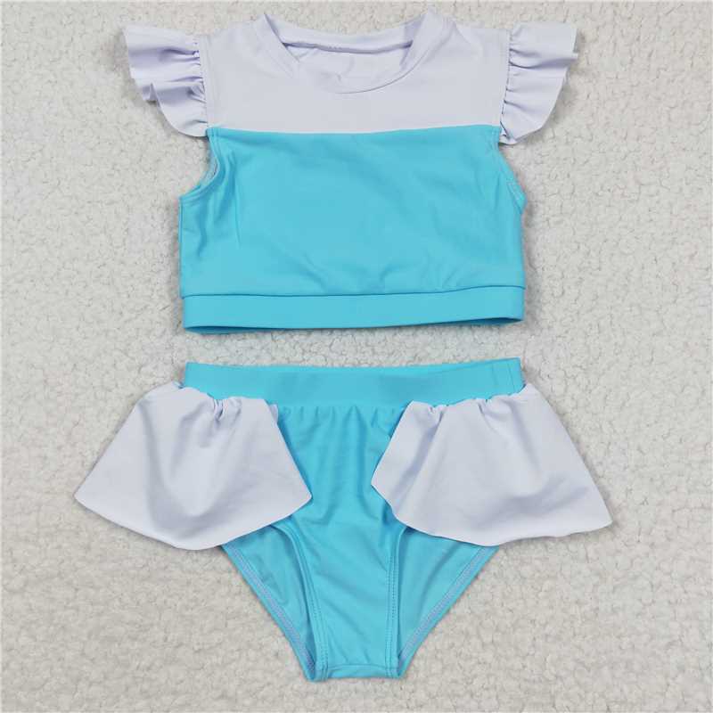 Match 7 Colors Baby Girls Two Pieces Beach Wear Swimsuits  D 3.17