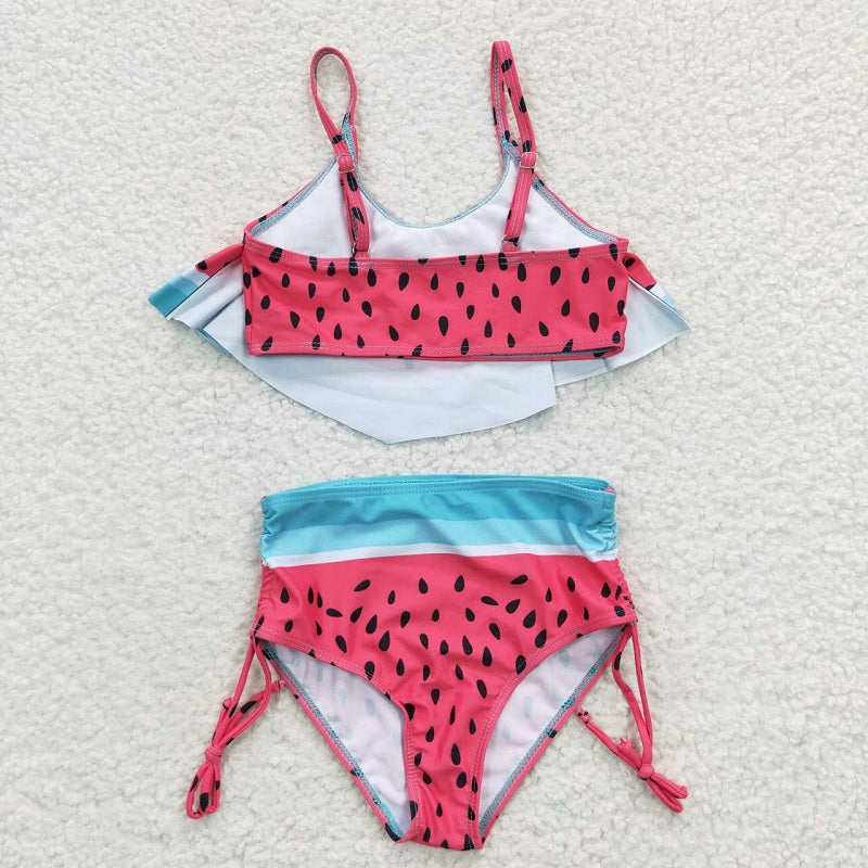 S0143 Watermelon Rose Swimsuit Set