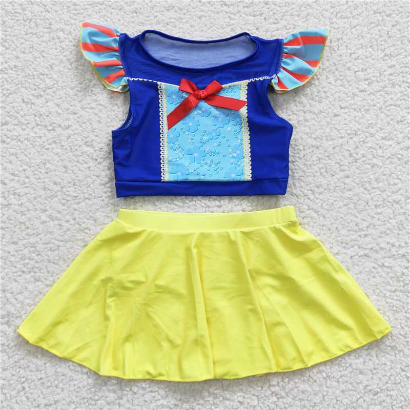 Match 7 Colors Baby Girls Two Pieces Beach Wear Swimsuits  D 3.17