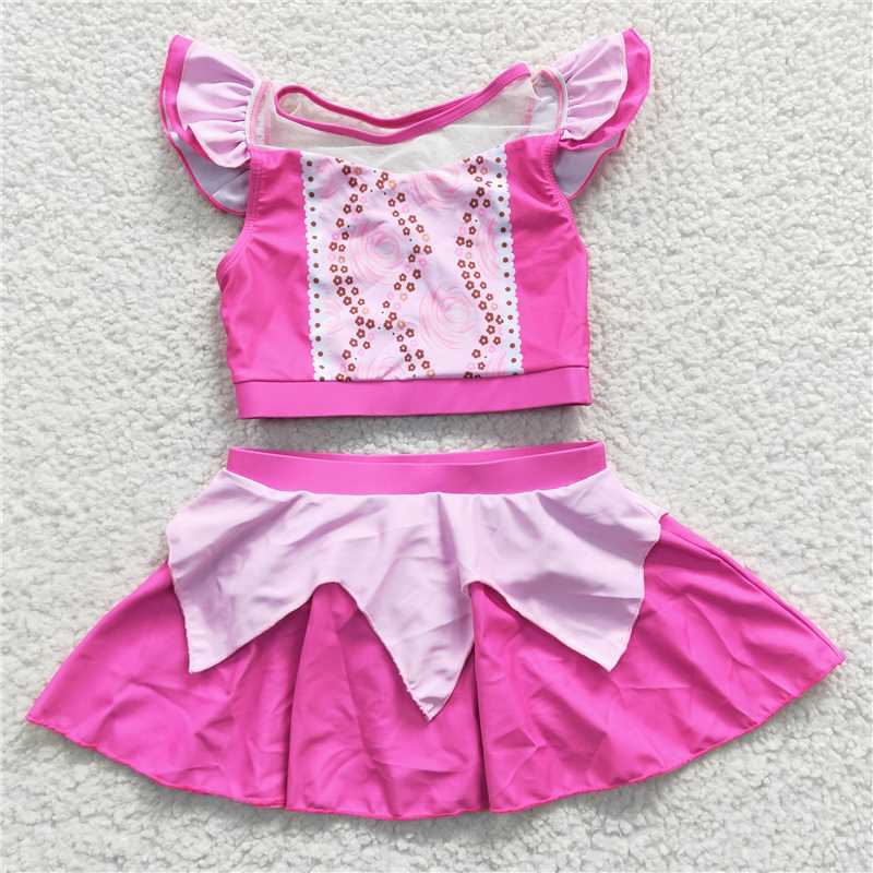 Match 7 Colors Baby Girls Two Pieces Beach Wear Swimsuits  D 3.17