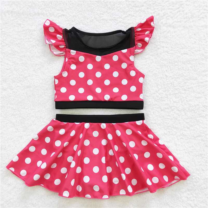Match 7 Colors Baby Girls Two Pieces Beach Wear Swimsuits  D 3.17