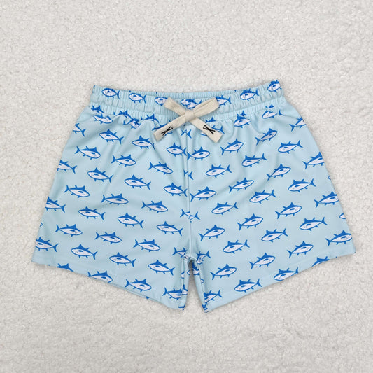 S0171 Blue Shark Light -colored swimming trunks