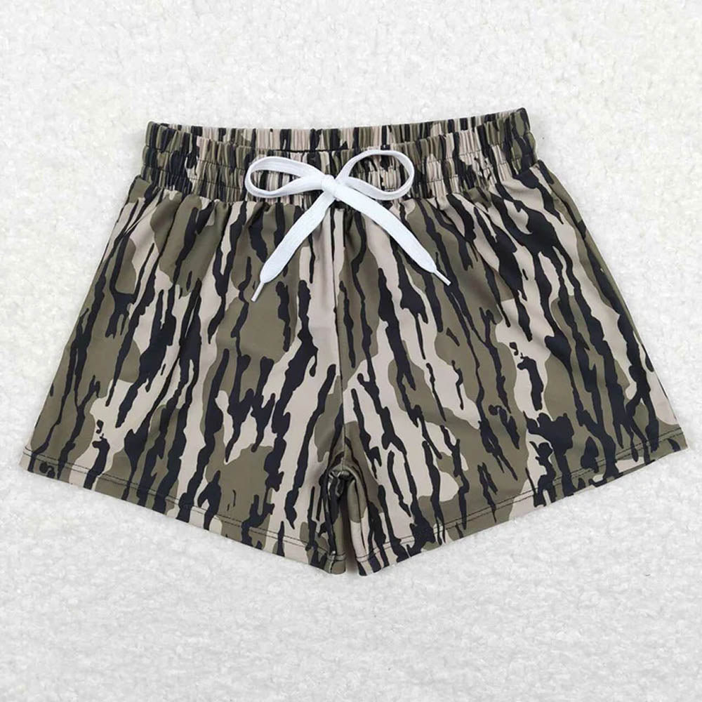 Sibling Baby Boys Western Camo Print Summer Trunks Swimsuits Swimwears D 7.8