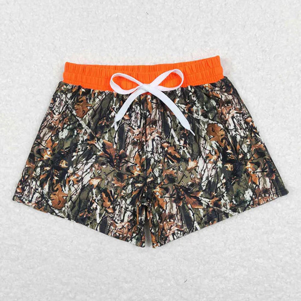 Sibling Baby Boys Cactus Cows Western Trunks Swimsuits  D 7.8