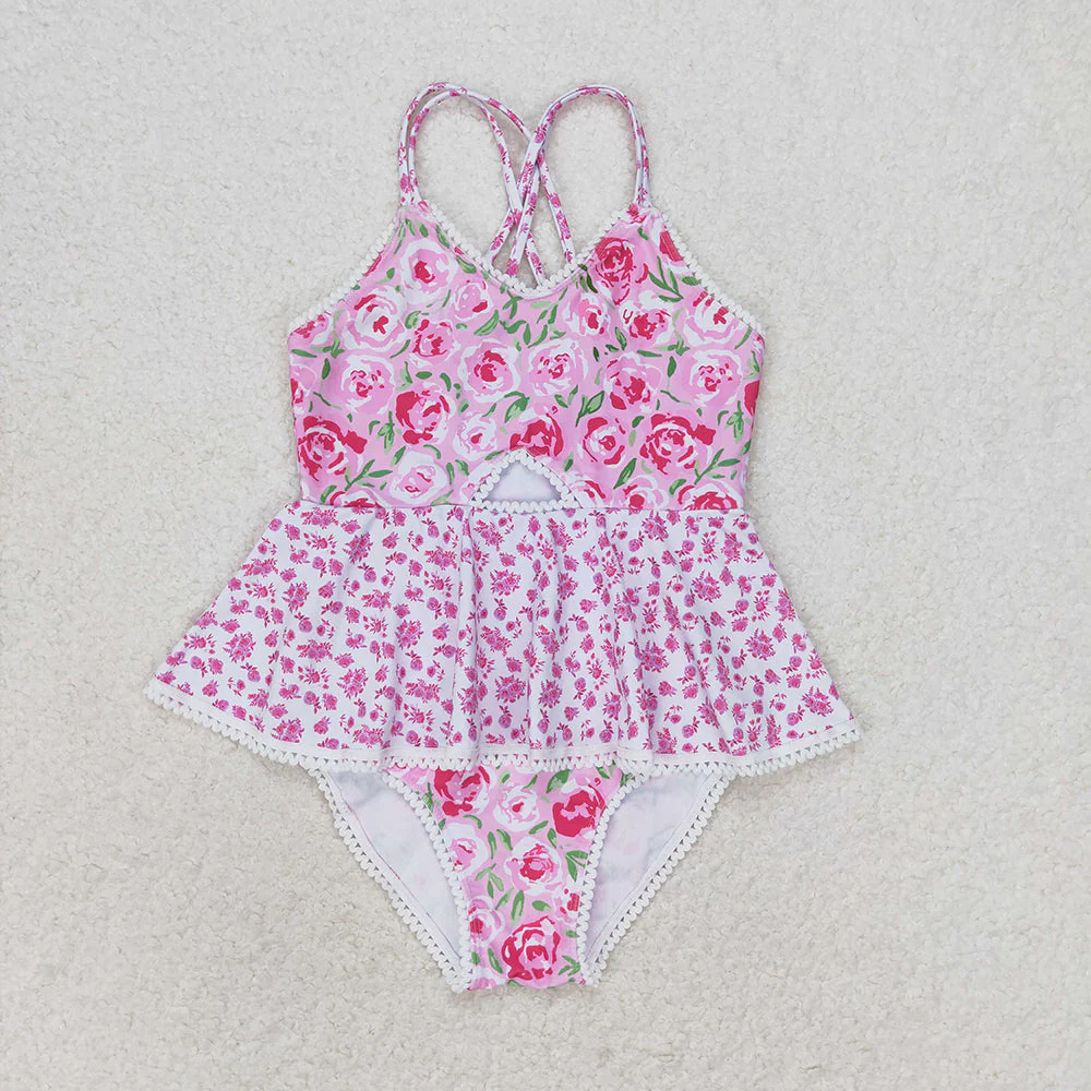 Match Baby Girls Summer Ruffle One Piece Sister Swimsuits D 3.17