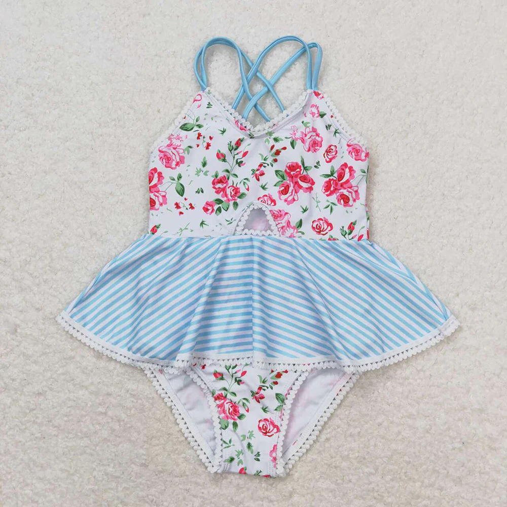 Match Baby Girls Summer Ruffle One Piece Sister Swimsuits D 3.17