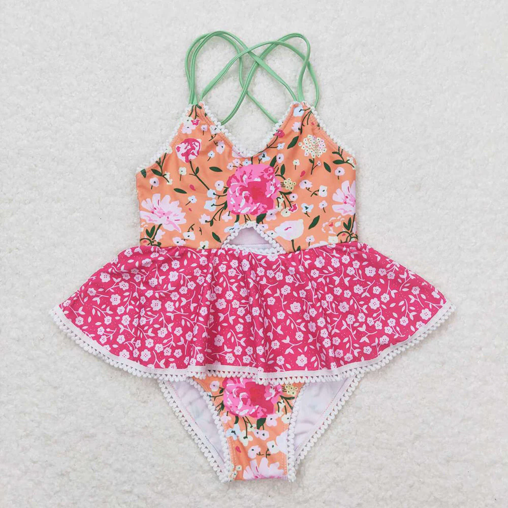 Match Baby Girls Summer Ruffle One Piece Sister Swimsuits D 3.17