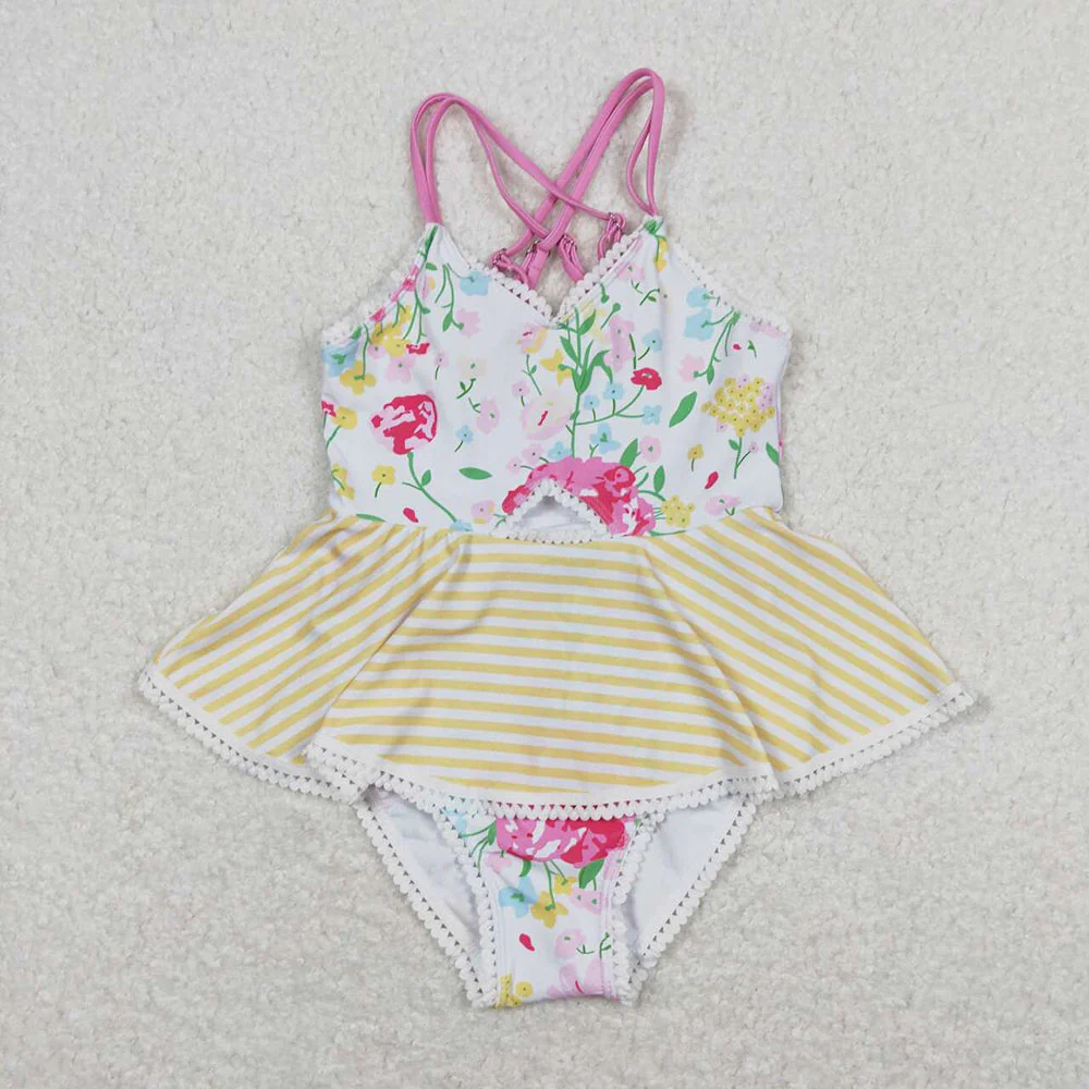 Match Baby Girls Summer Ruffle One Piece Sister Swimsuits D 3.17