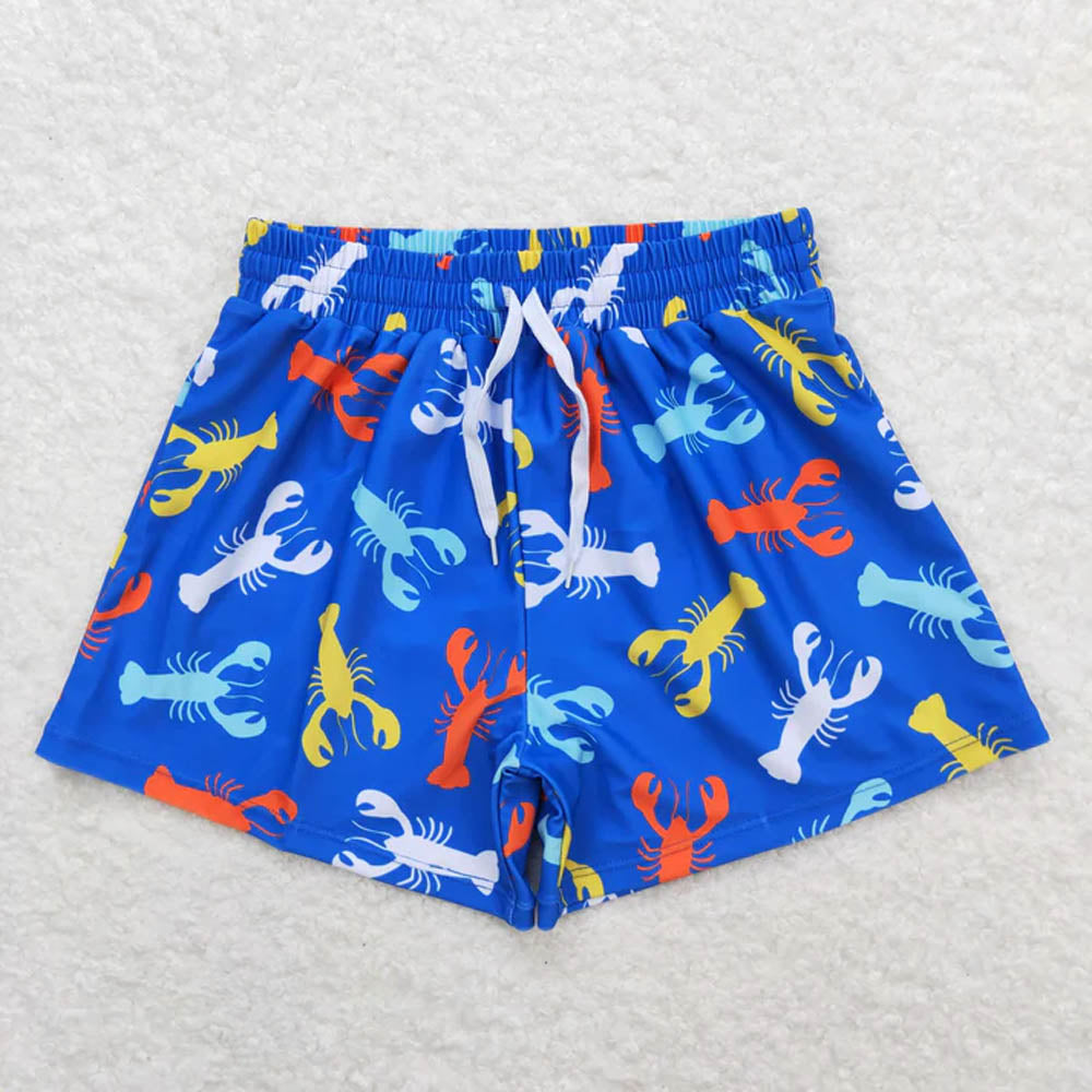 Sibling Baby Boys Crayfishes Trunk Summer Swimsuits  D 7.8