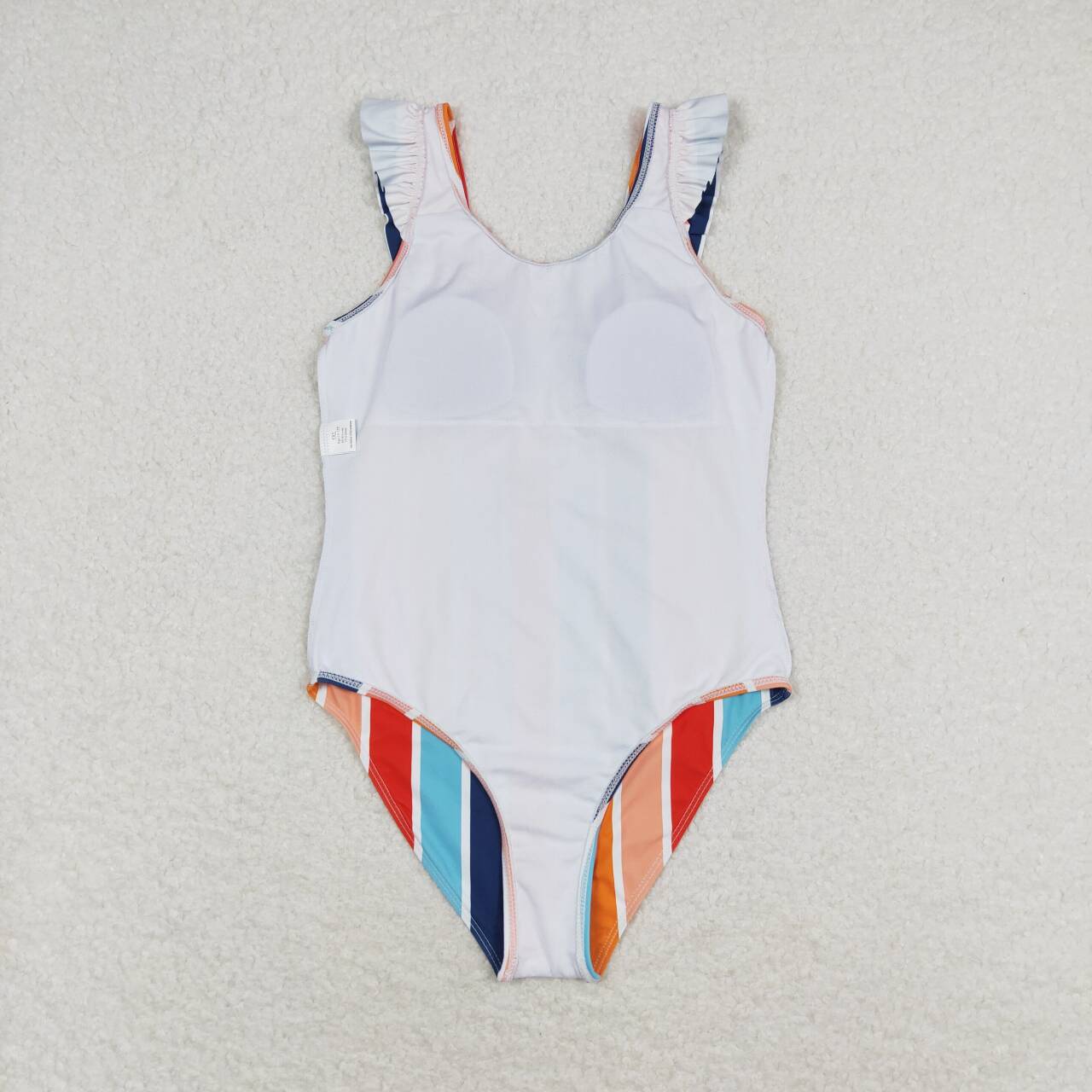 S0341 children Colorful striped one-piece swimsuit