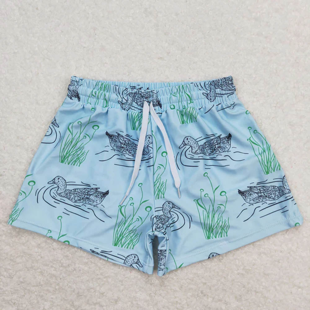 Sibling Baby Boys Summer Ducks Trunks Swimsuits Swimwears  D 7.8