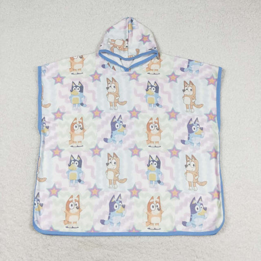 S0391 Star Check Hooded Bathrobe towel