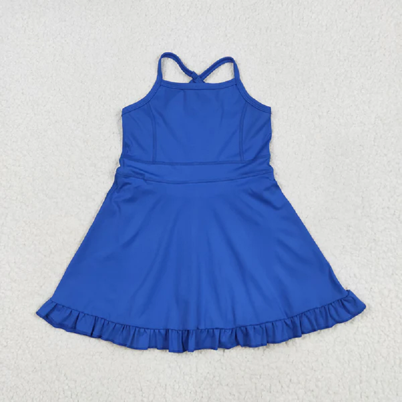5 Colors Sibling Baby Girls Athletic Active Wear Knee Length Dresses D 7.21