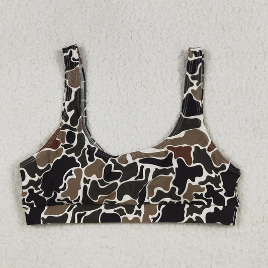 S0566 Adult women camouflage beige swimsuit vest D 6.25