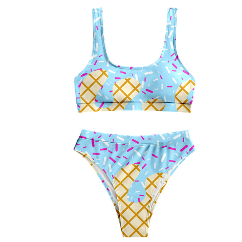 presale S0577 Adult Women Blue Drip Team Swimsuits D 7.29