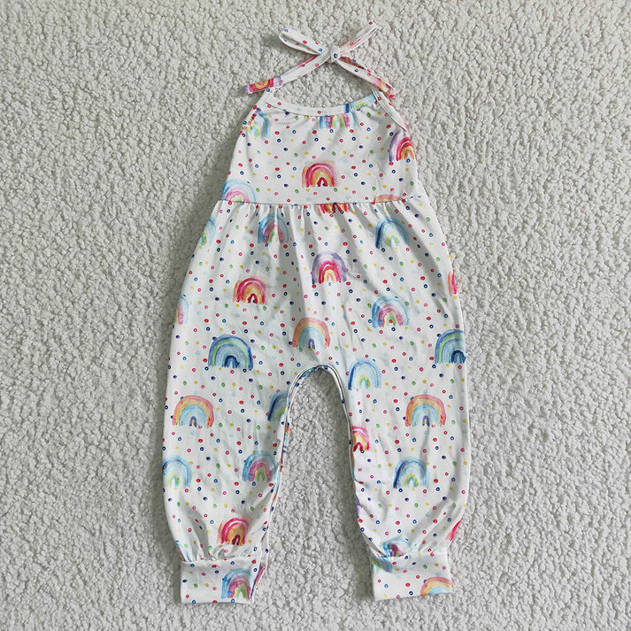 Sibling Baby Girls western Halter Pants Jumpsuits  D 814 06