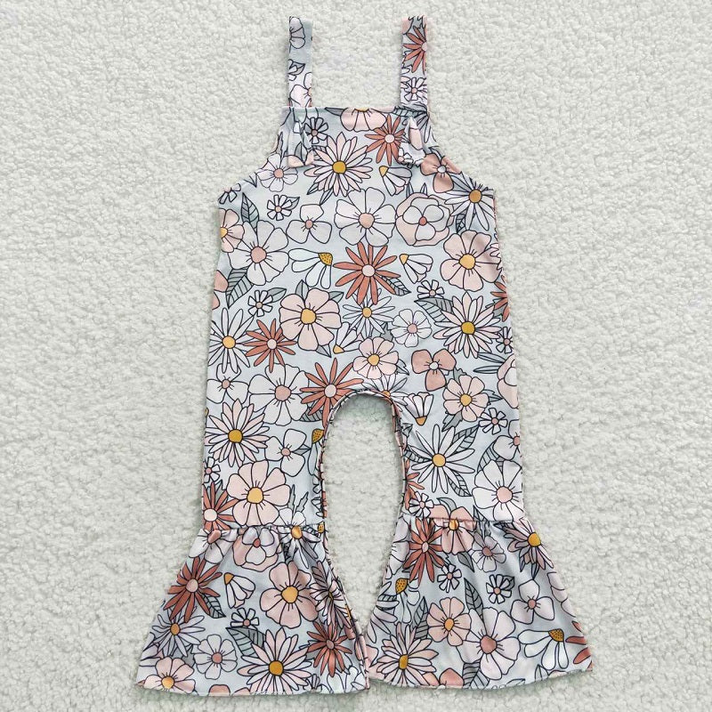 SR0378 Colorful Floral Tank Top Bodysuit