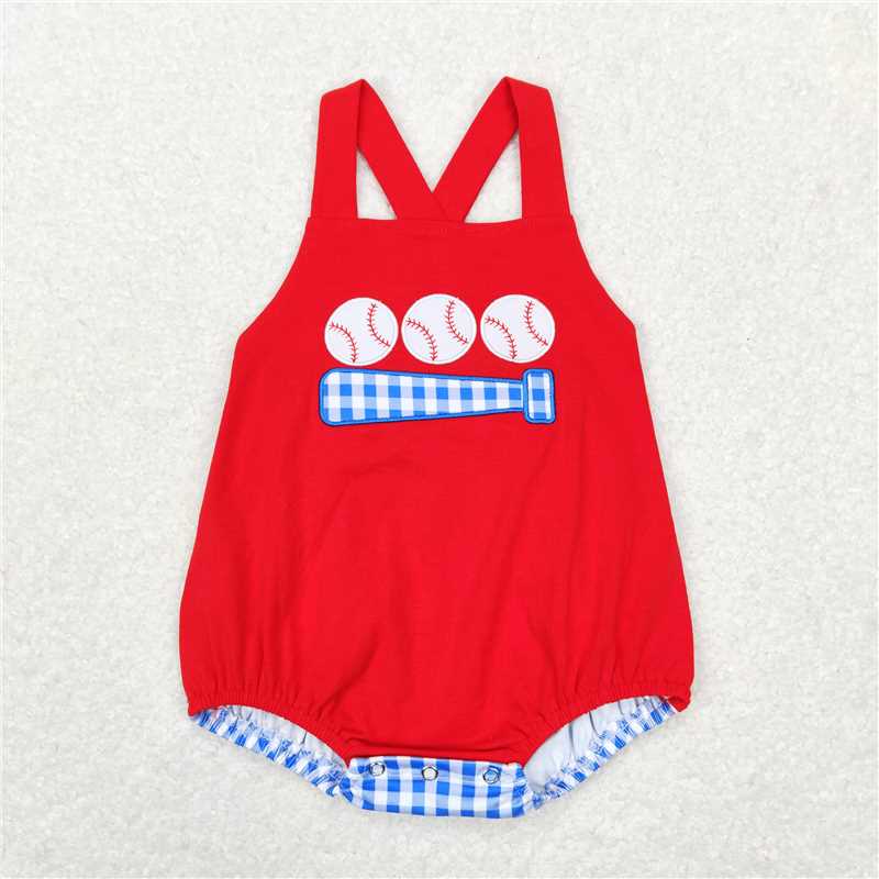 Match Baby Kids Baseball Embroidery Designs Set Romper   D 3.13