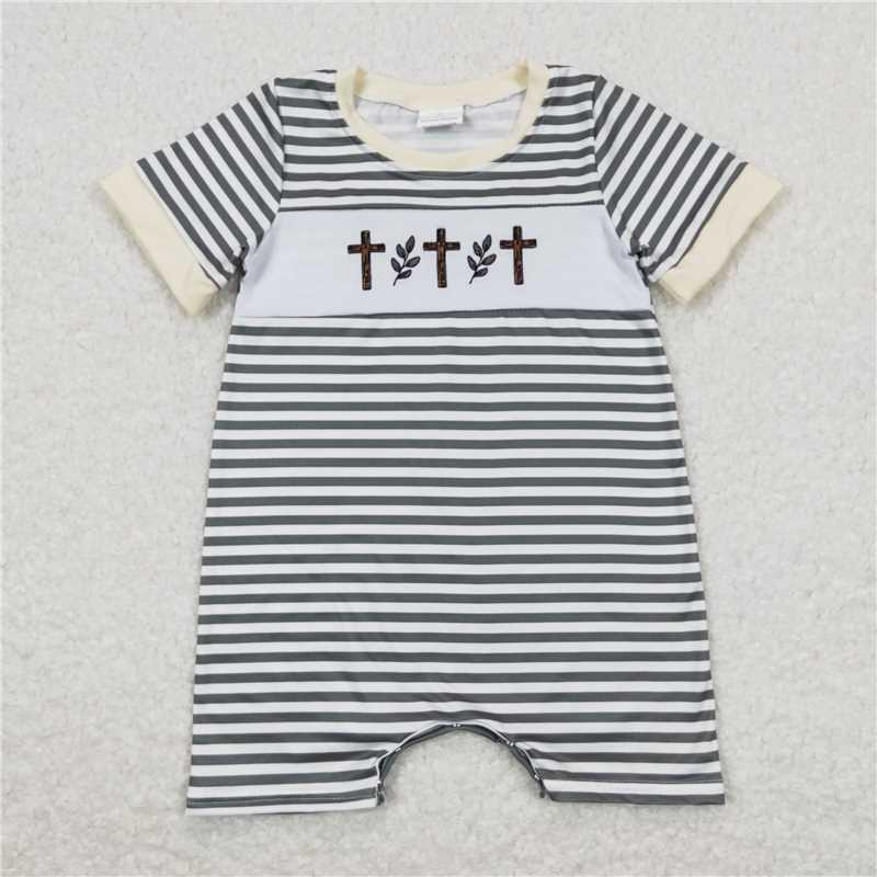 Match Baby Boys Easter Cross Rompers Sets