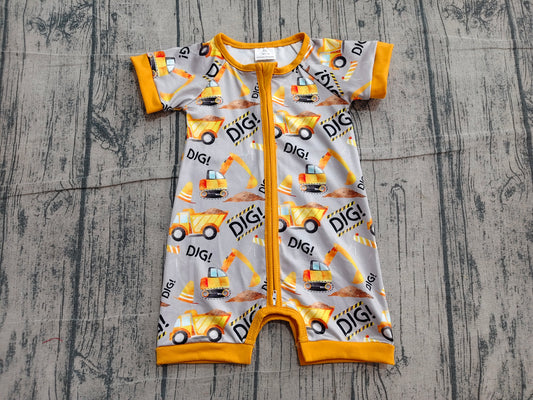 Pre order short sleeve dig constructions zipper shortie