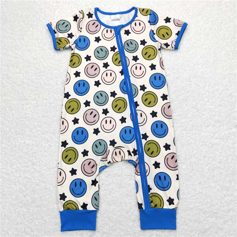 Match Western Face Car Crayfish Baby Boys Romper D 3.18