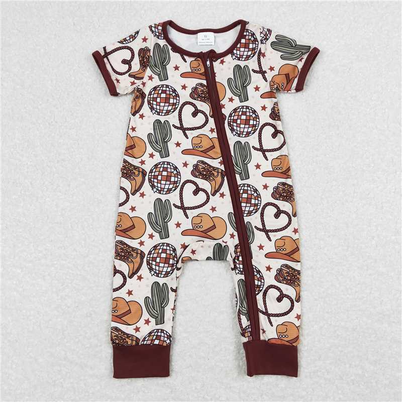 Match Western Farm Easter Western Brown Baby Boys Romper D 3.18