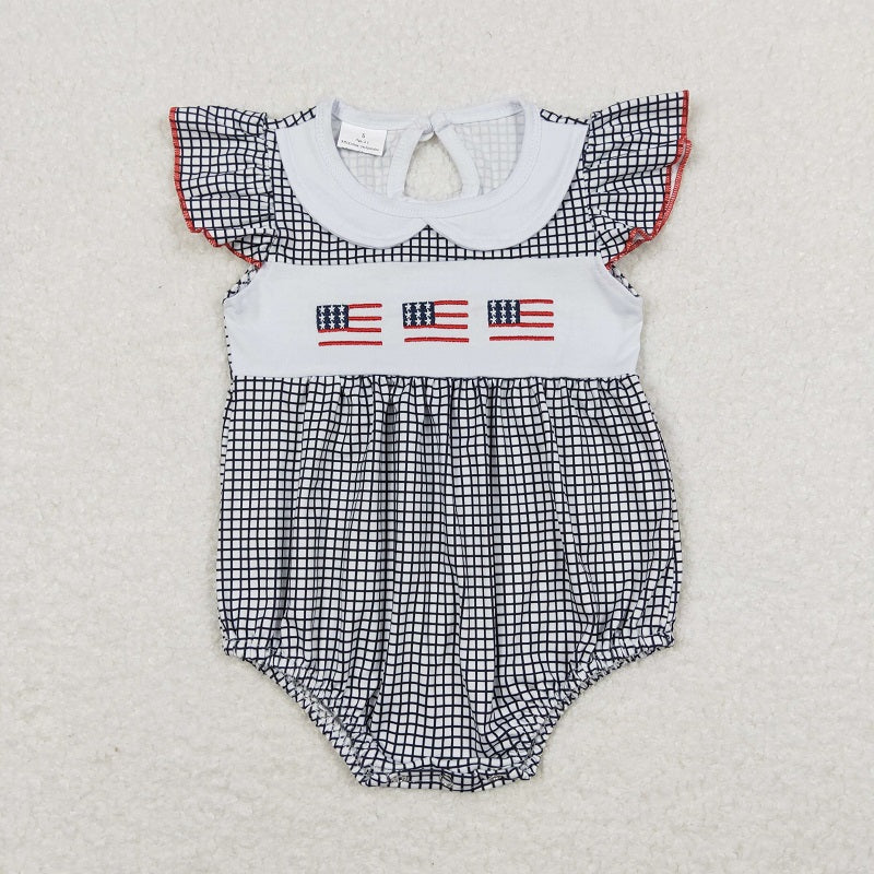 SR1000 Embroidered flag black gingham girl bubble