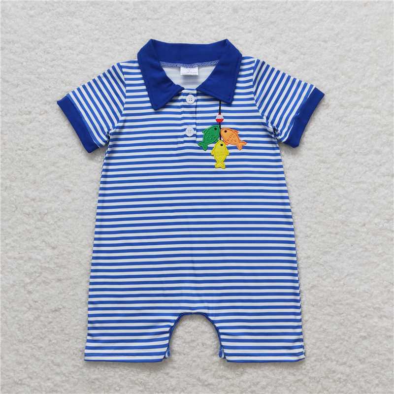 Match Western Fish Golf Cactus Crayfish Baby Boys Romper D 3.18