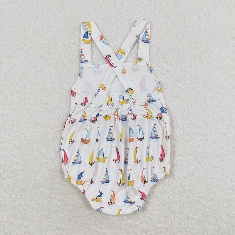 SR1061 Sailing White Vest Bodysuit