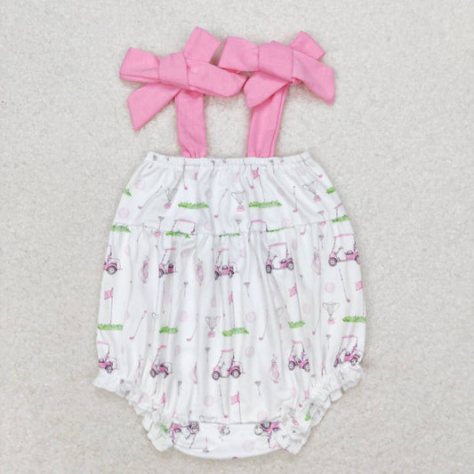 SR1069 Golf Pink and White Camisole Bodysuit