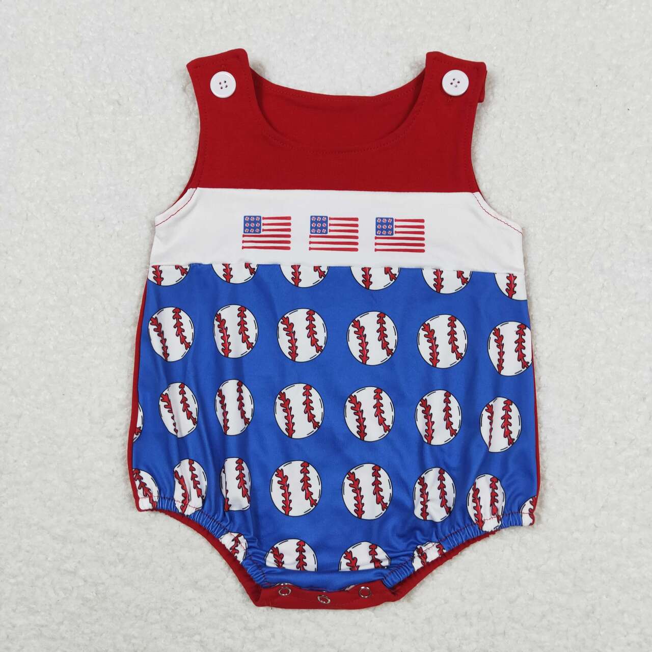 SR1194 4th of july Flag Baseball Tank Bubble