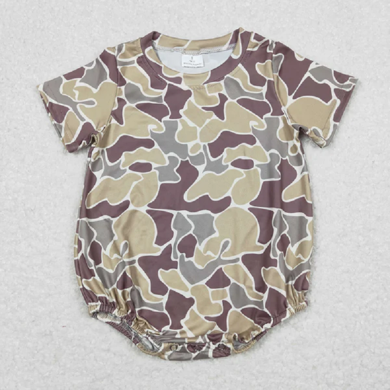 Match Baby Boys Short Sleeves Southern Camo Rompers  D 1210