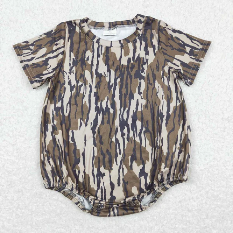 Match Baby Boys Short Sleeves Southern Camo Rompers  D 1210