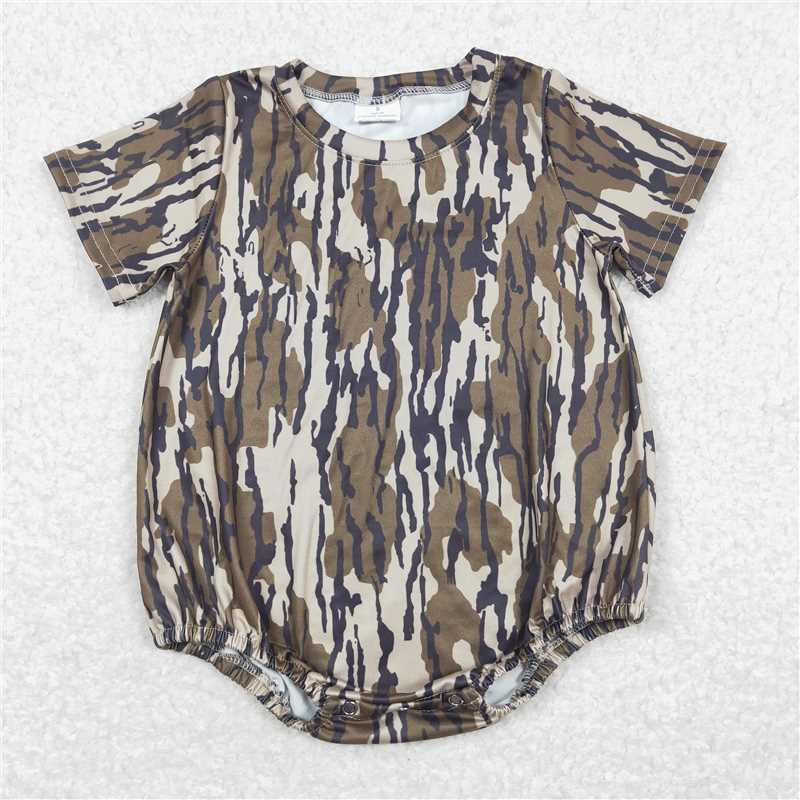 Match Western Camo Dogs Deer Hunting Baby Boys Romper D 3.18