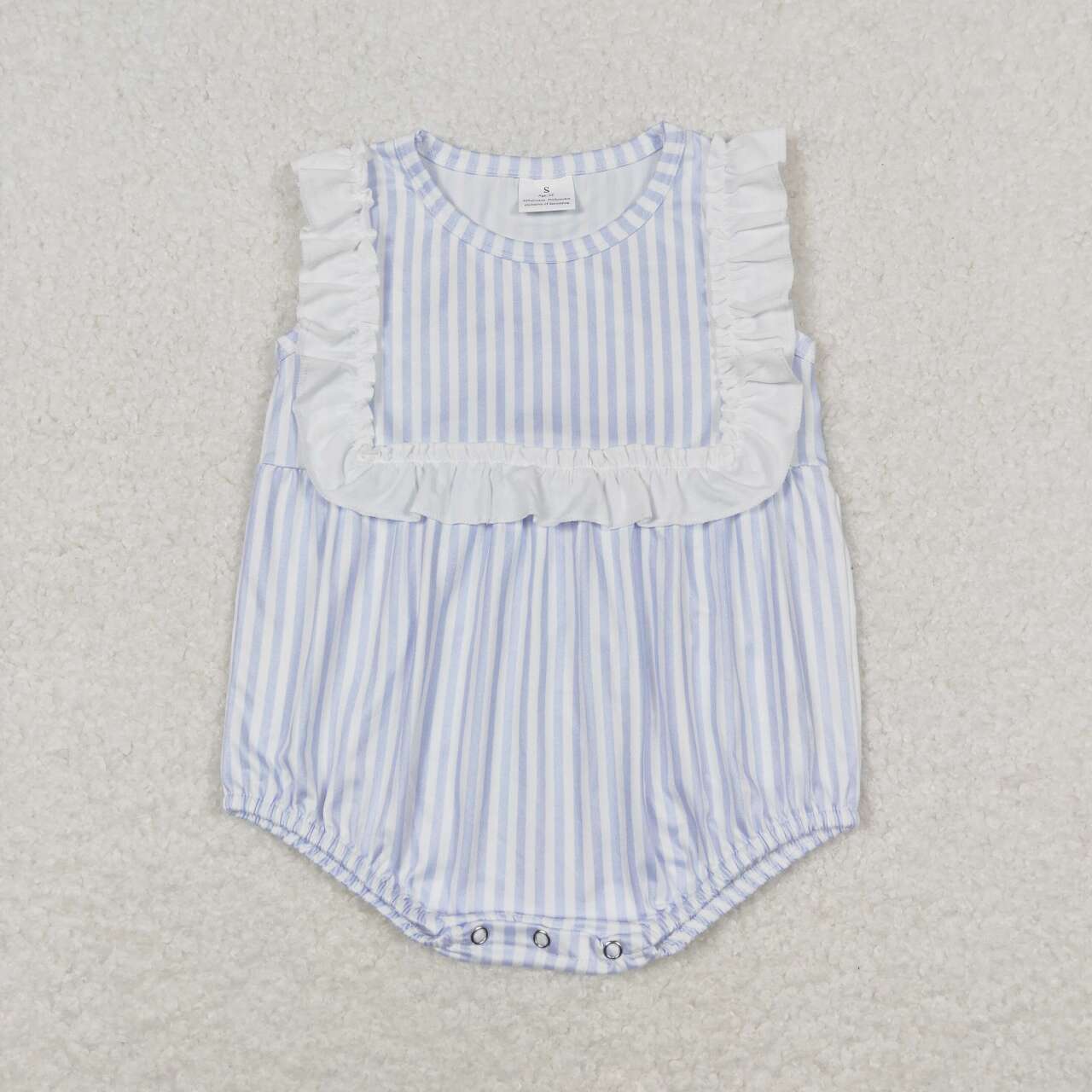 SR1363 Blue and white striped lace vest jumpsuit