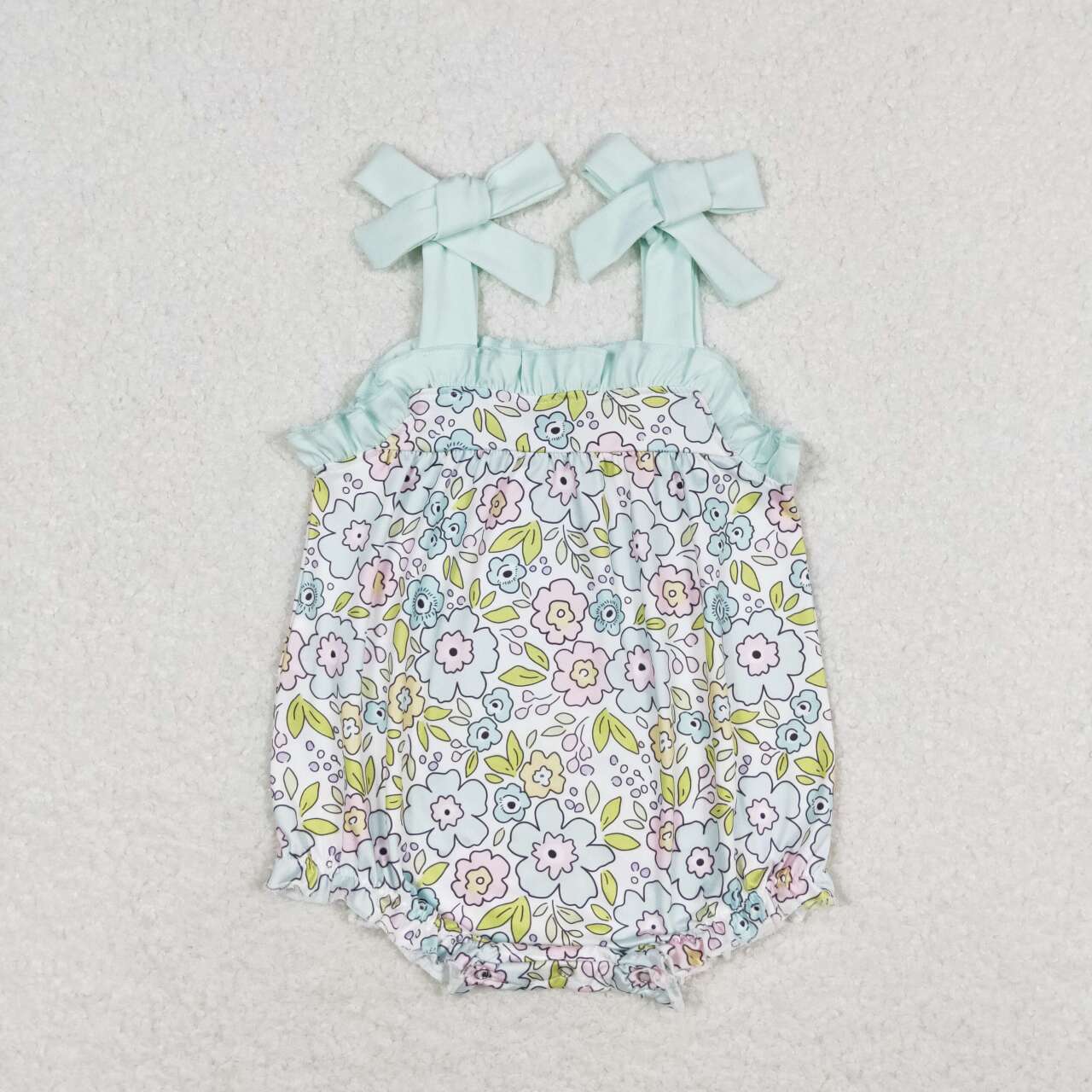 SR1456 Floral light blue lace camisole jumpsuit