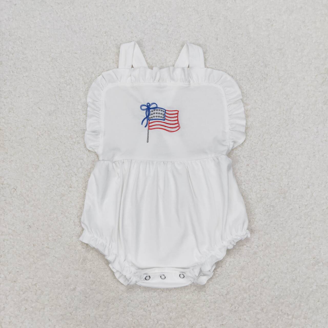 SR1548 Flag white tank top bodysuit