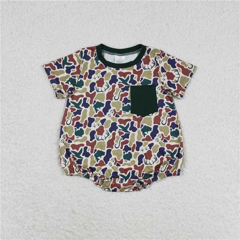 Match Western Camo Easter Ball Baby Boys Romper D 3.18