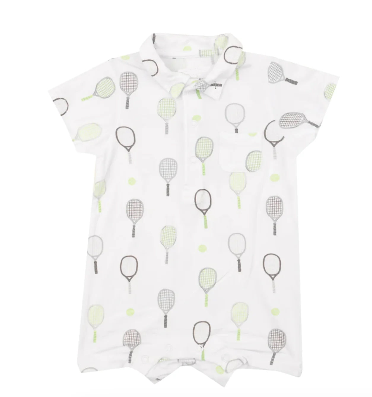 presale SR1715 Racquet White Short Sleeve Jumpsuit