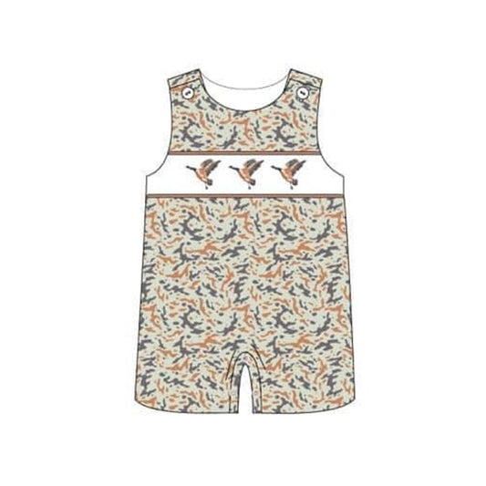 presale SR1743 Duck Camouflage Sleeveless Jumpsuit
