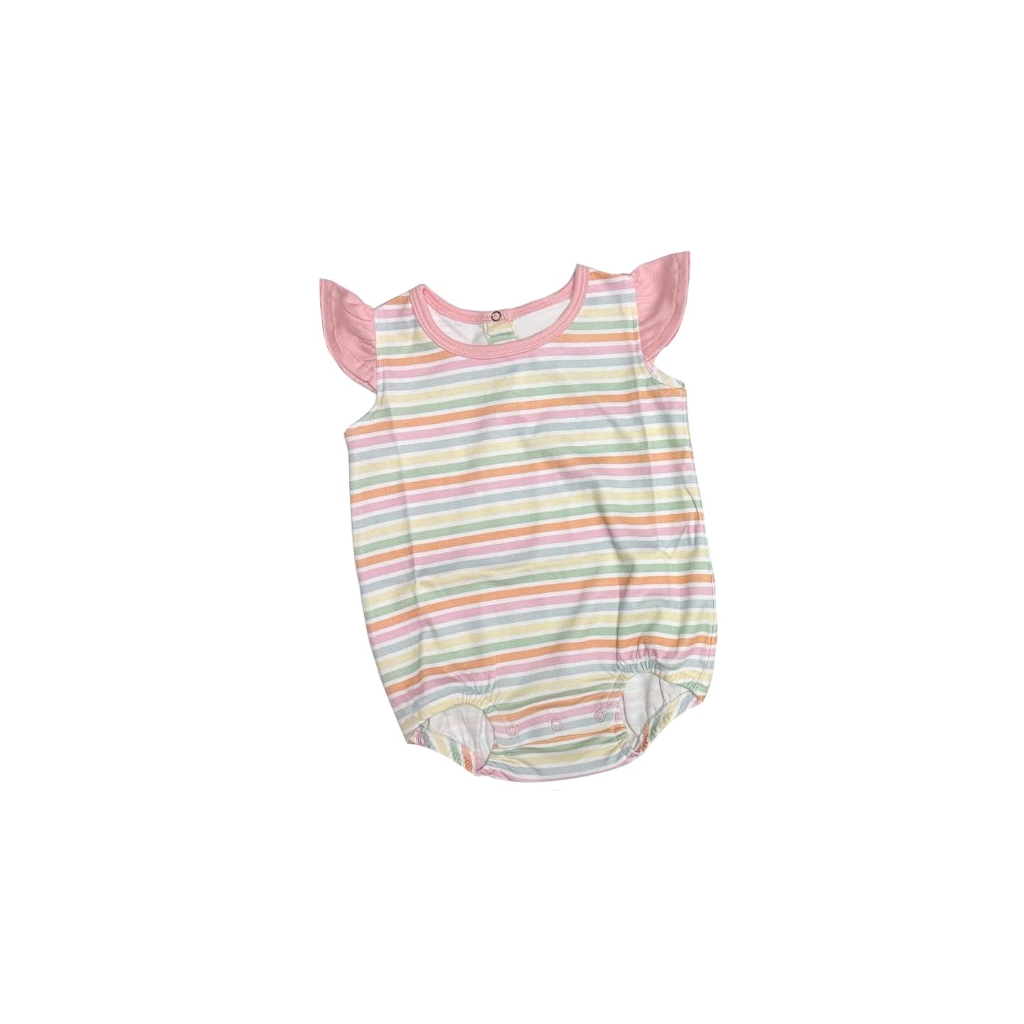 presale SR1821 Colorful striped pink flying sleeve vest jumpsuit