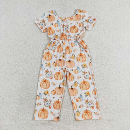 SR1880 Pumpkin Blossom Short Sleeve Bodysuit