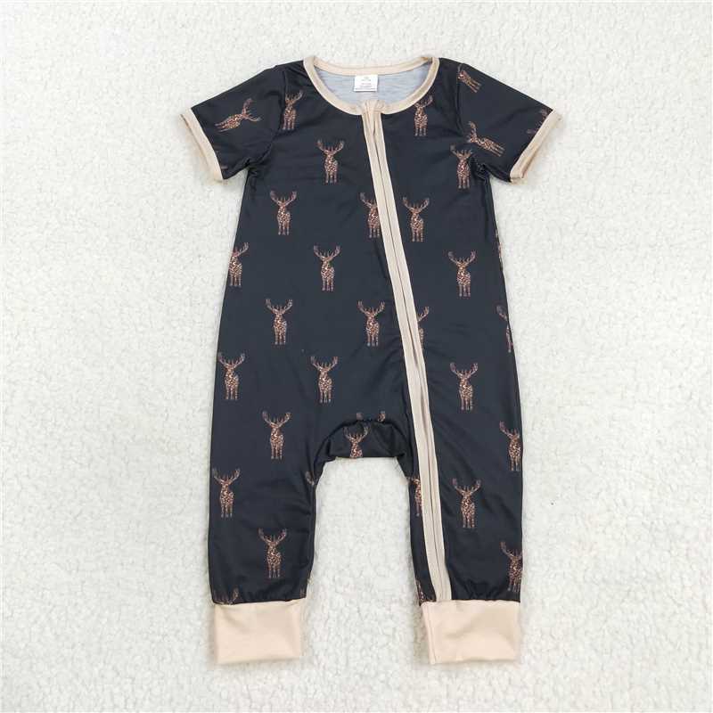 Match Western Cartoon Dog Duck Easter  Baby Boys Romper D 3.18