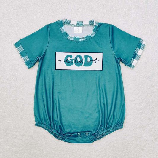 SR1942 Green Short Sleeve Bodysuit