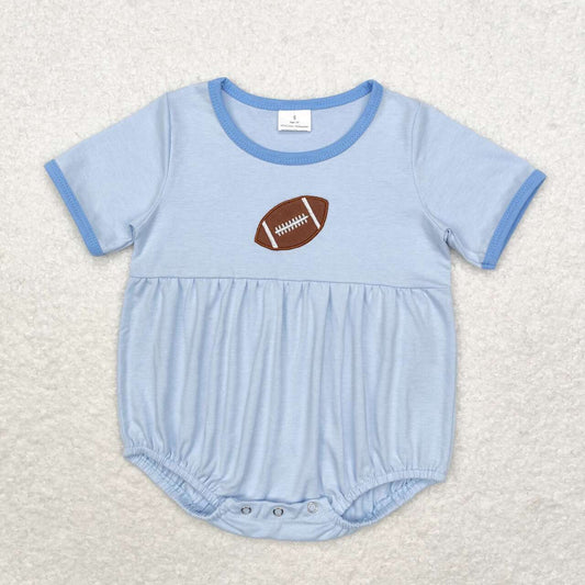 SR1946 Rugby Blue Short Sleeve Bodysuit