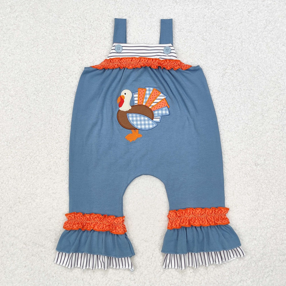 LR1504 Long Sleeve Turkey Haze Blue Sleeveless Bodysuit Set