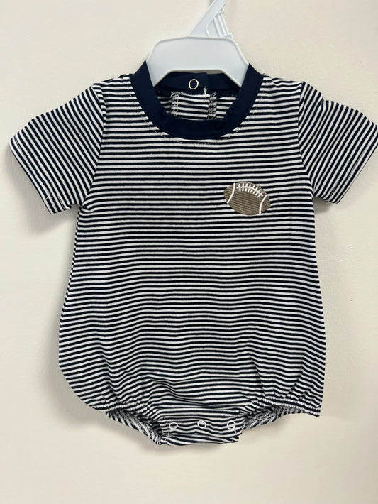 presale SR1957  Rugby Navy Striped Short Sleeve Bodysuit 2024  7.23