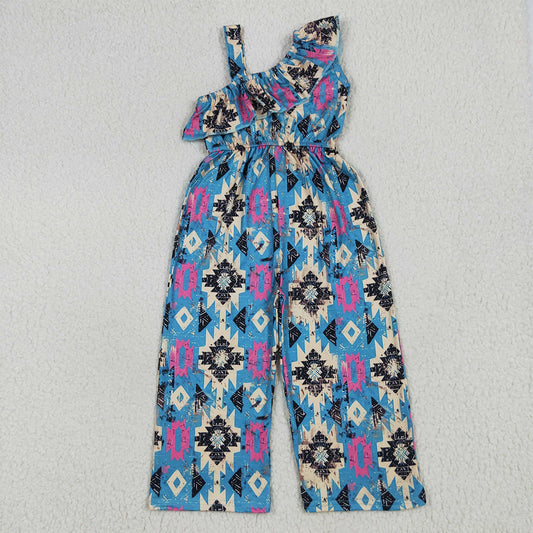 SR1977 Blue geometric suspender bodysuit  D 6.24