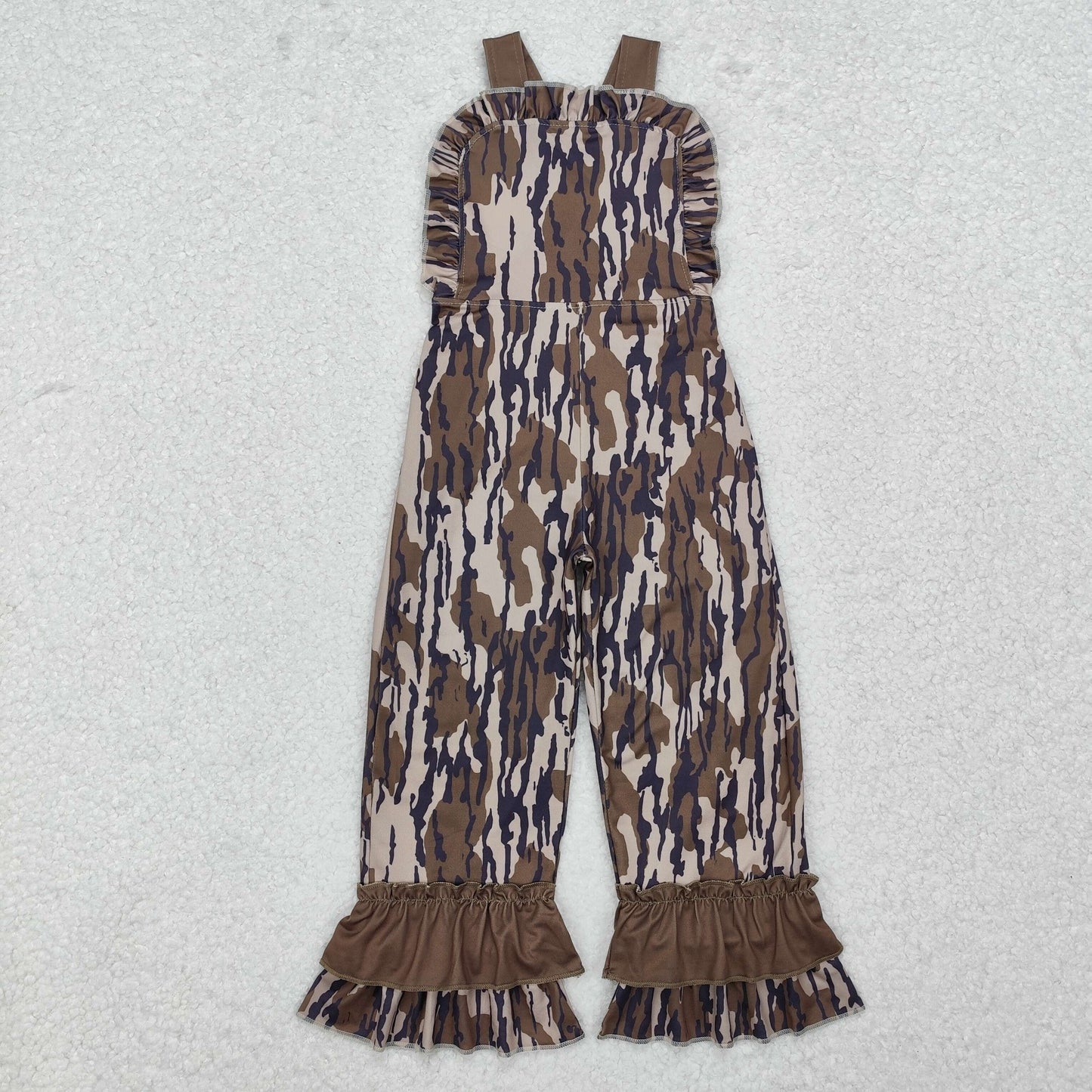 SR1989 Camouflage Army Green Lace Bib Bodysuit