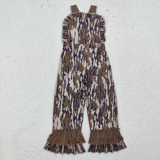 SR1989 Camouflage Army Green Lace Bib Bodysuit